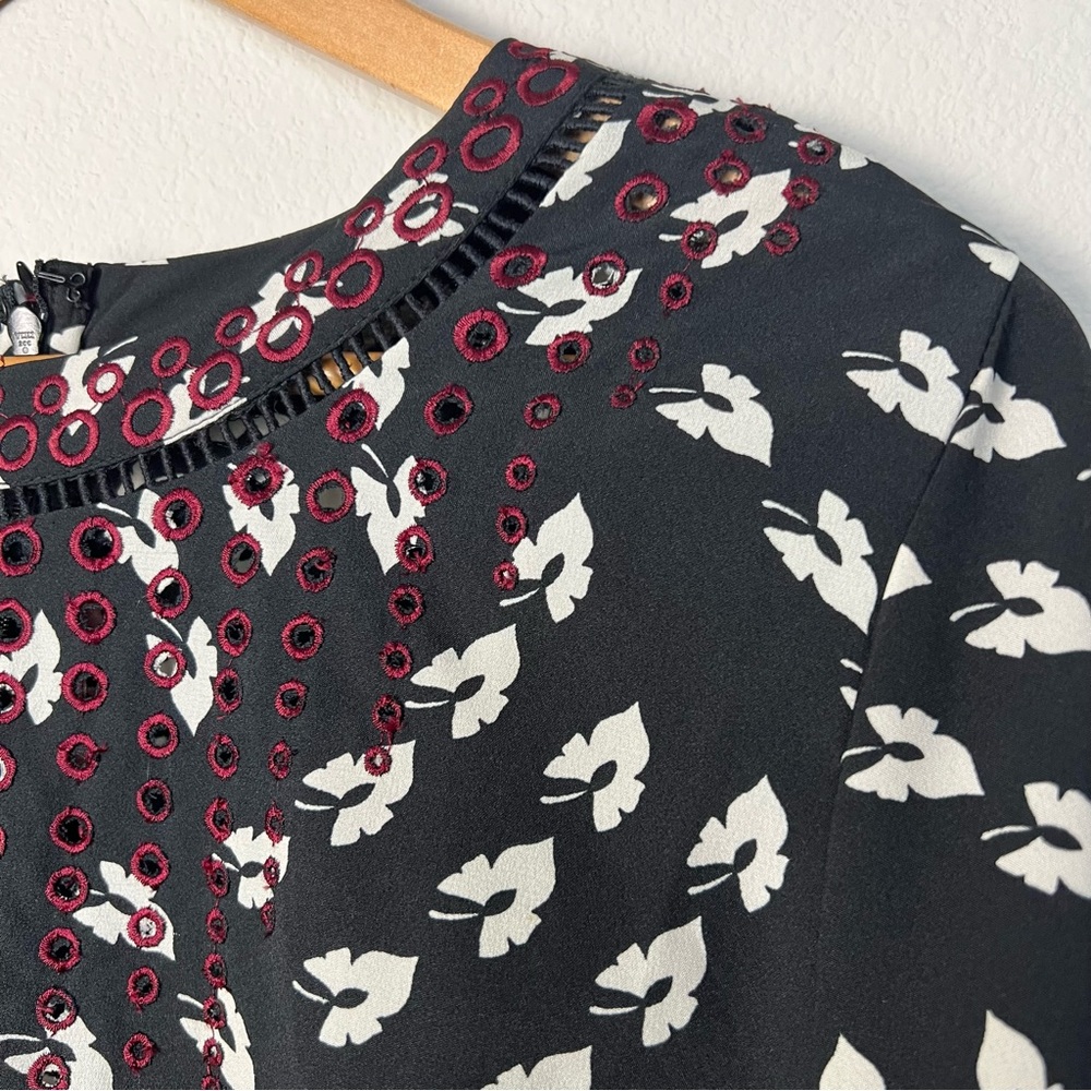 Anthropologie Black and White Patterned Romper - Picture 5 of 14
